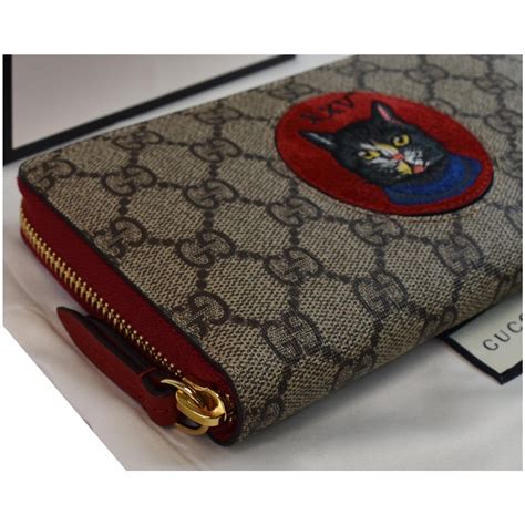 gucci cat lock bag|Gucci mystic cat wallet.